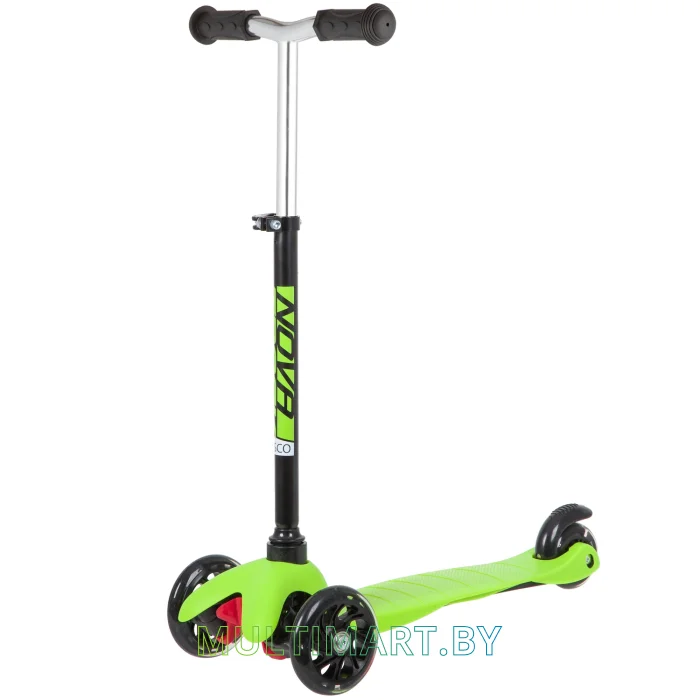 Самокат Novatrack Disco-Kids Basic 120H.DISCOKIDS.BGN20 (черный/зеленый, 2020)
